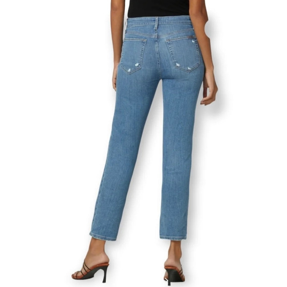 Joe's Jeans Rosalia Boyfriend High Rise Jeans Ankle Light Distressing 29 (8) - Picture 2 of 16